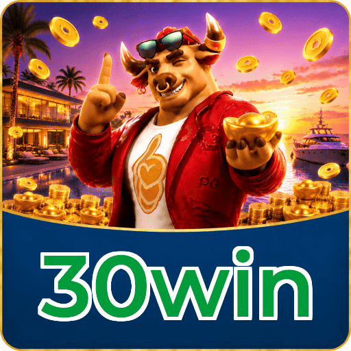 30win Logo - Bônus com Rollover Justo